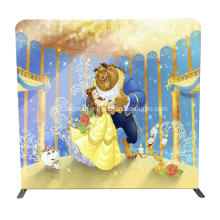 beauty and beast Tube Portable Wedding Backdrop Stand